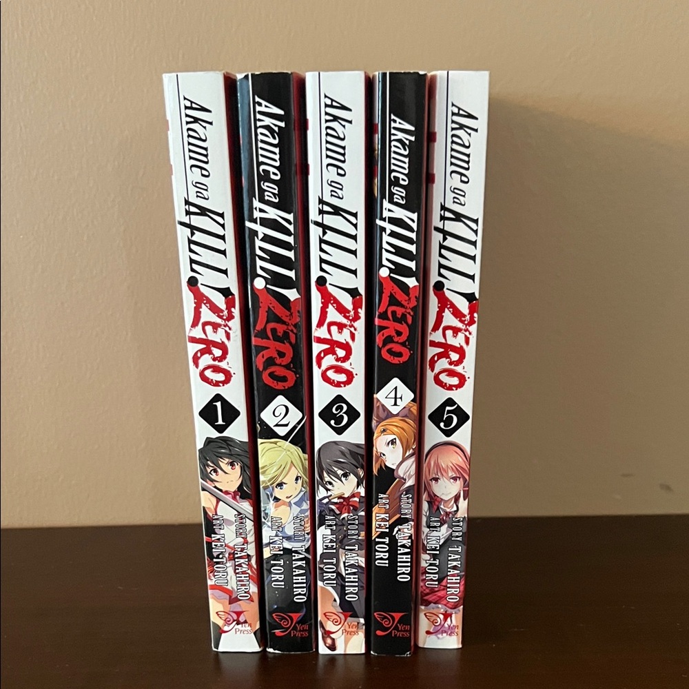 Akame ga Kill! Zero Manga Book Set of 5, Volumes 1-5